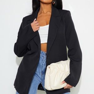Oversized black blazer